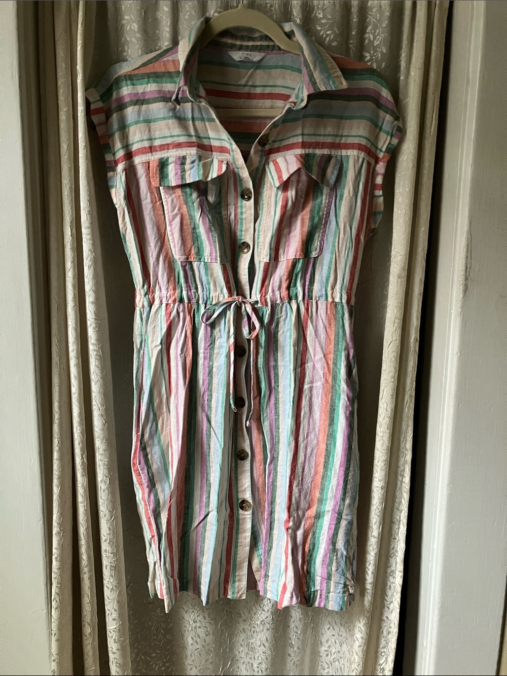 🌺 4 for $20.00 vintage vibe striped mini dress xs